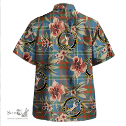 Scottish Cathcart Ancient Clan Tartan Hawaiian Shirt - Tropical Old Style Scottish Plaid Tartan Plaid