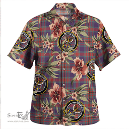 Scottish Carnegie Weathered Clan Tartan Hawaiian Shirt - Tropical Old Style Scottish Plaid Tartan Plaid