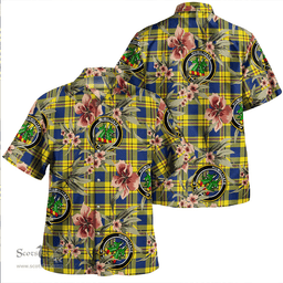Scottish Carlisle (Carlill) Modern Clan Tartan Hawaiian Shirt - Tropical Old Style Scottish Plaid Tartan Plaid