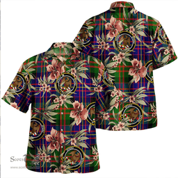 Scottish Chalmers Modern Clan Tartan Hawaiian Shirt - Tropical Old Style Scottish Plaid Tartan Plaid