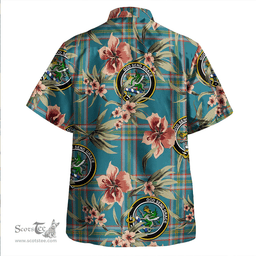 Scottish Crichton (Creighton) Ancient Clan Tartan Hawaiian Shirt - Tropical Old Style Scottish Plaid Tartan Plaid