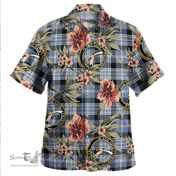 Scottish Clark Ancient Clan Tartan Hawaiian Shirt - Tropical Old Style Scottish Plaid Tartan Plaid