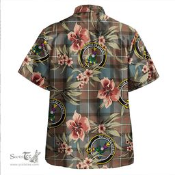 Scottish Ferguson Weathered Clan Tartan Hawaiian Shirt - Tropical Old Style Scottish Plaid Tartan Plaid