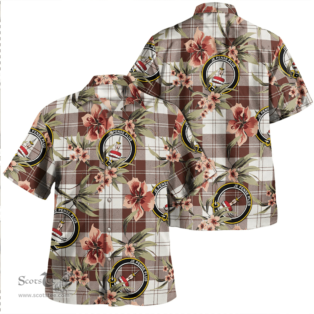 Scottish Erskine Green Clan Tartan Hawaiian Shirt - Tropical Old Style Scottish Plaid Tartan Plaid