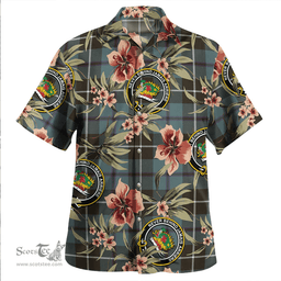 Scottish Douglas Weathered Clan Tartan Hawaiian Shirt - Tropical Old Style Scottish Plaid Tartan Plaid
