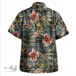 Scottish Douglas Weathered Clan Tartan Hawaiian Shirt - Tropical Old Style Scottish Plaid Tartan Plaid