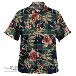 Scottish Colquhoun Modern Clan Tartan Hawaiian Shirt - Tropical Old Style Scottish Plaid Tartan Plaid