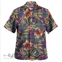Scottish Carmichael Weathered 2 Clan Tartan Hawaiian Shirt - Tropical Old Style Scottish Plaid Tartan Plaid