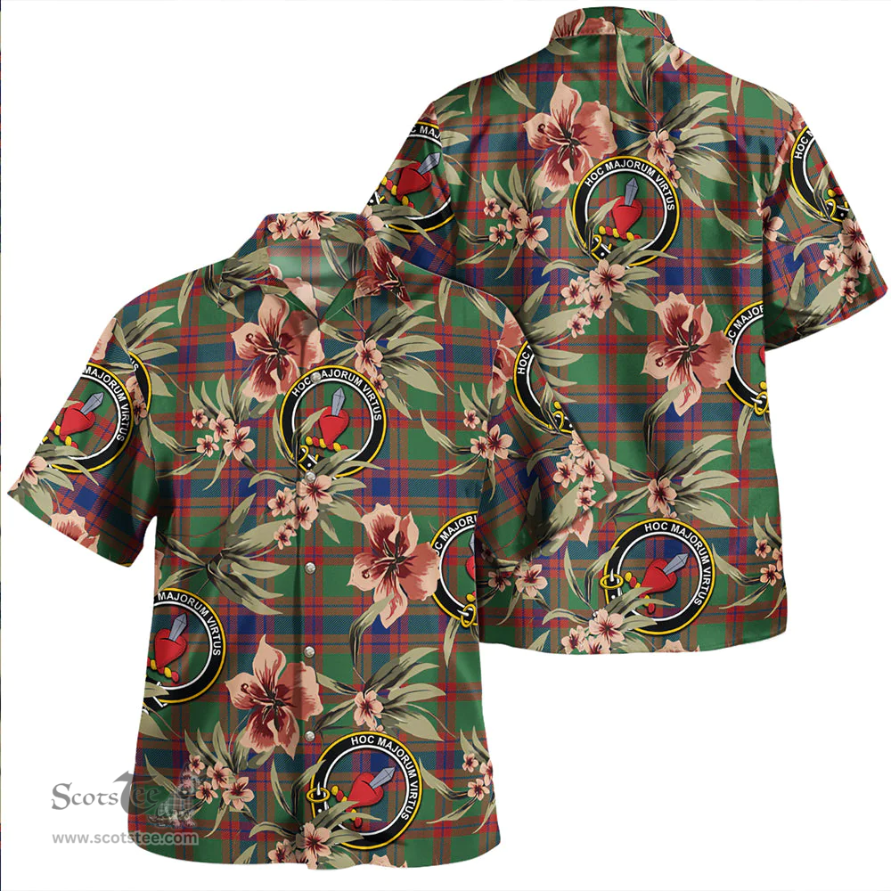 Scottish Logan Light Modern Clan Tartan Hawaiian Shirt - Tropical Old Style Scottish Plaid Tartan Plaid