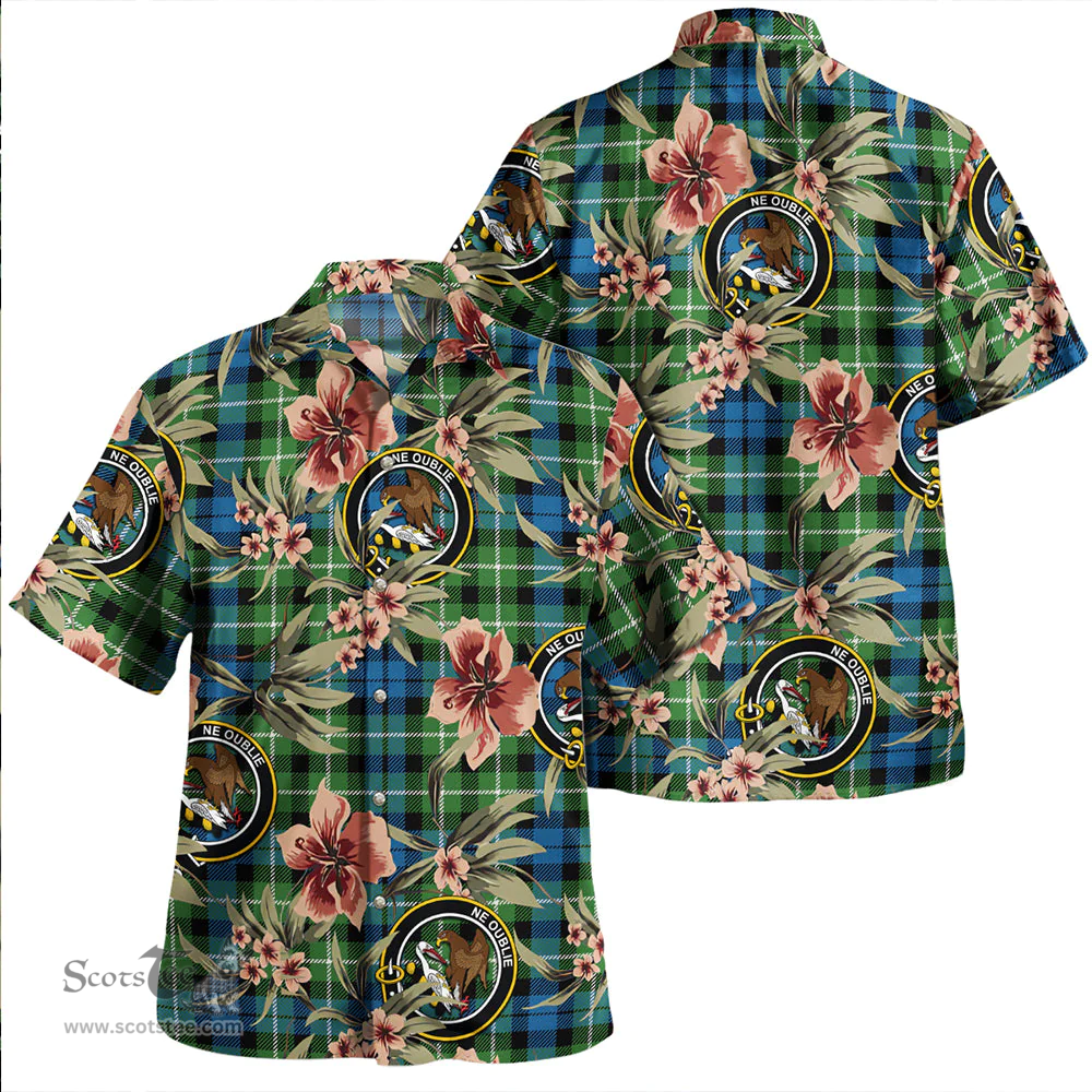Scottish Graham of Montrose Ancient Clan Tartan Hawaiian Shirt - Tropical Old Style Scottish Plaid Tartan Plaid