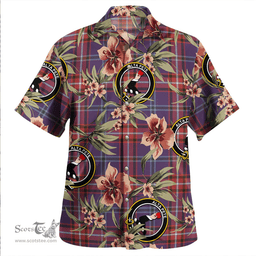 Scottish Glenn Weathered Clan Tartan Hawaiian Shirt - Tropical Old Style Scottish Plaid Tartan Plaid