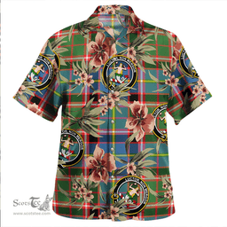 Scottish Glass Clan Tartan Hawaiian Shirt - Tropical Old Style Scottish Plaid Tartan Plaid