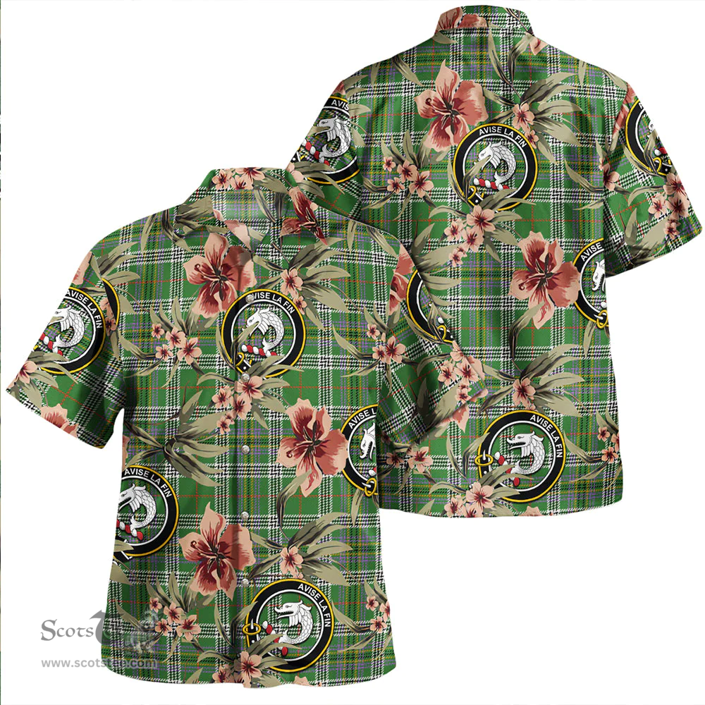 Scottish Kennedy Ancient Clan Tartan Hawaiian Shirt - Tropical Old Style Scottish Plaid Tartan Plaid