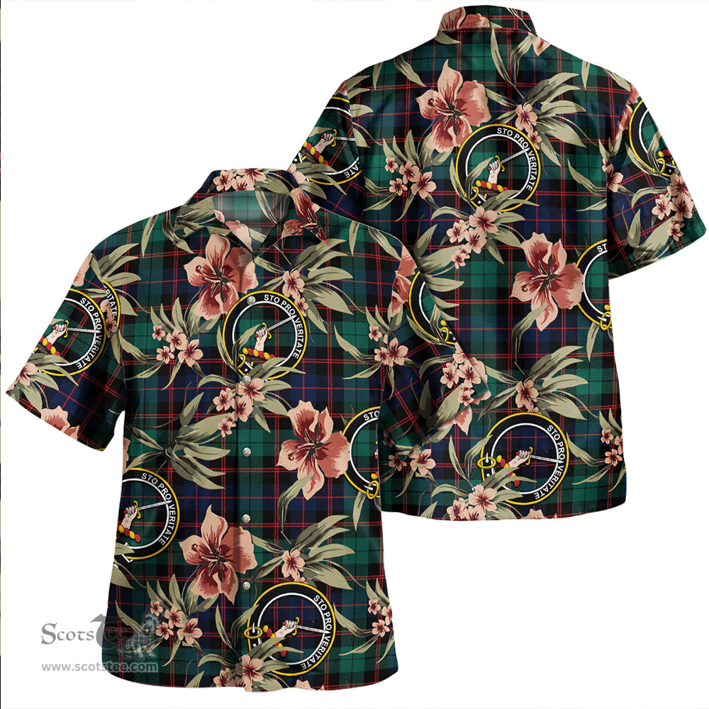 Scottish Guthrie Modern Clan Tartan Hawaiian Shirt - Tropical Old Style Scottish Plaid Tartan Plaid