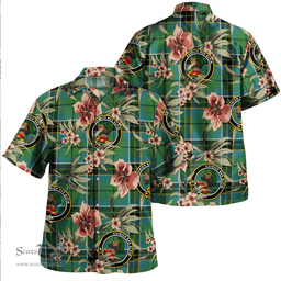 Scottish MacAlpine Ancient Clan Tartan Hawaiian Shirt - Tropical Old Style Scottish Plaid Tartan Plaid