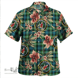 Scottish Lyon (Liall/Lyall/Lyle) Ancient Clan Tartan Hawaiian Shirt - Tropical Old Style Scottish Plaid Tartan Plaid