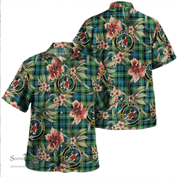 Scottish Lyon (Liall/Lyall/Lyle) Ancient Clan Tartan Hawaiian Shirt - Tropical Old Style Scottish Plaid Tartan Plaid