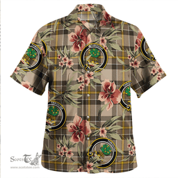 Scottish Hamilton of Brandon Weathered Clan Tartan Hawaiian Shirt - Tropical Old Style Scottish Plaid Tartan Plaid