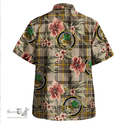 Scottish Hamilton of Brandon Weathered Clan Tartan Hawaiian Shirt - Tropical Old Style Scottish Plaid Tartan Plaid