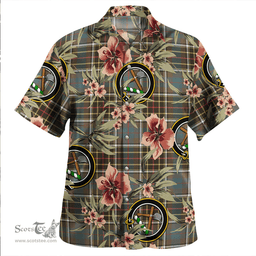 Scottish Hislop #2 Weathered Clan Tartan Hawaiian Shirt - Tropical Old Style Scottish Plaid Tartan Plaid