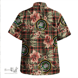 Scottish Innes of Cowie Weathered Clan Tartan Hawaiian Shirt - Tropical Old Style Scottish Plaid Tartan Plaid