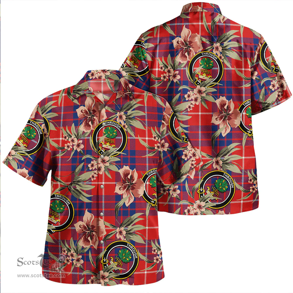 Scottish Hamilton Modern Clan Tartan Hawaiian Shirt - Tropical Old Style Scottish Plaid Tartan Plaid