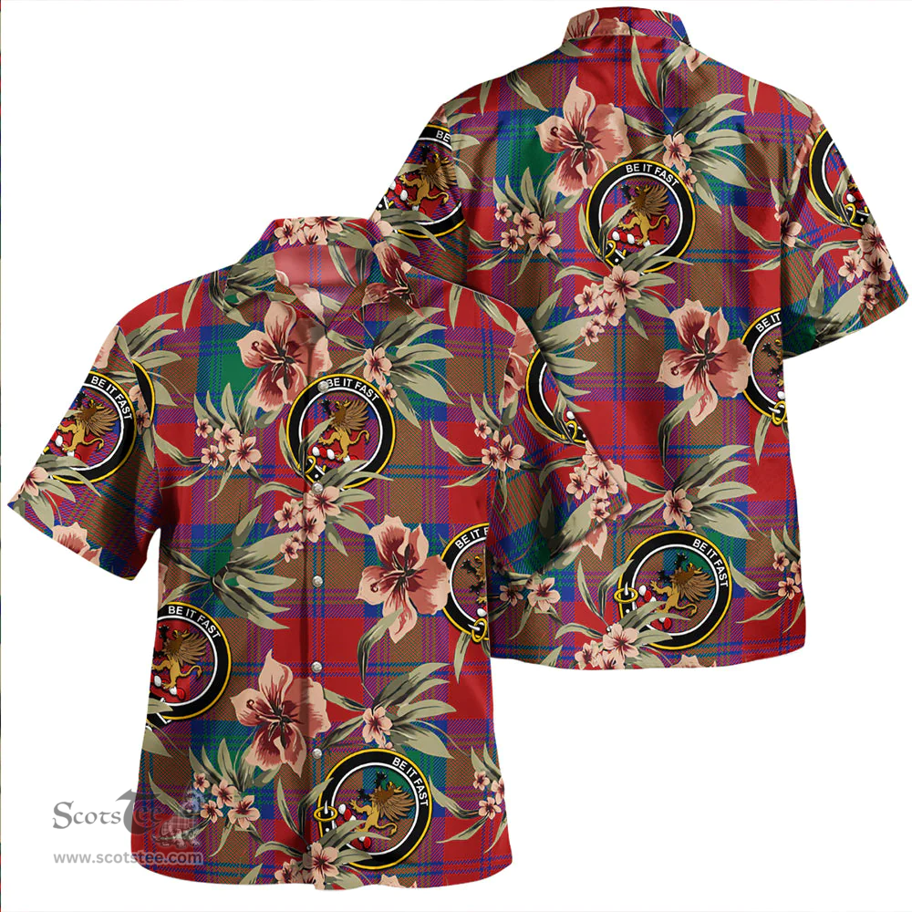 Scottish Fotheringham Modern Clan Tartan Hawaiian Shirt - Tropical Old Style Scottish Plaid Tartan Plaid