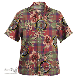 Scottish Fraser of Altyre Weathered Clan Tartan Hawaiian Shirt - Tropical Old Style Scottish Plaid Tartan Plaid