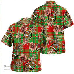 Scottish Grierson Clan Tartan Hawaiian Shirt - Tropical Old Style Scottish Plaid Tartan Plaid