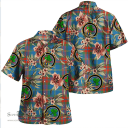 Scottish Harvey Ancient Clan Tartan Hawaiian Shirt - Tropical Old Style Scottish Plaid Tartan Plaid