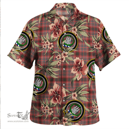 Scottish Innes Red Ancient Clan Tartan Hawaiian Shirt - Tropical Old Style Scottish Plaid Tartan Plaid