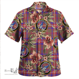 Scottish Geddes Weathered Clan Tartan Hawaiian Shirt - Tropical Old Style Scottish Plaid Tartan Plaid