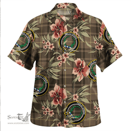 Scottish MacArthur Weathered Clan Tartan Hawaiian Shirt - Tropical Old Style Scottish Plaid Tartan Plaid