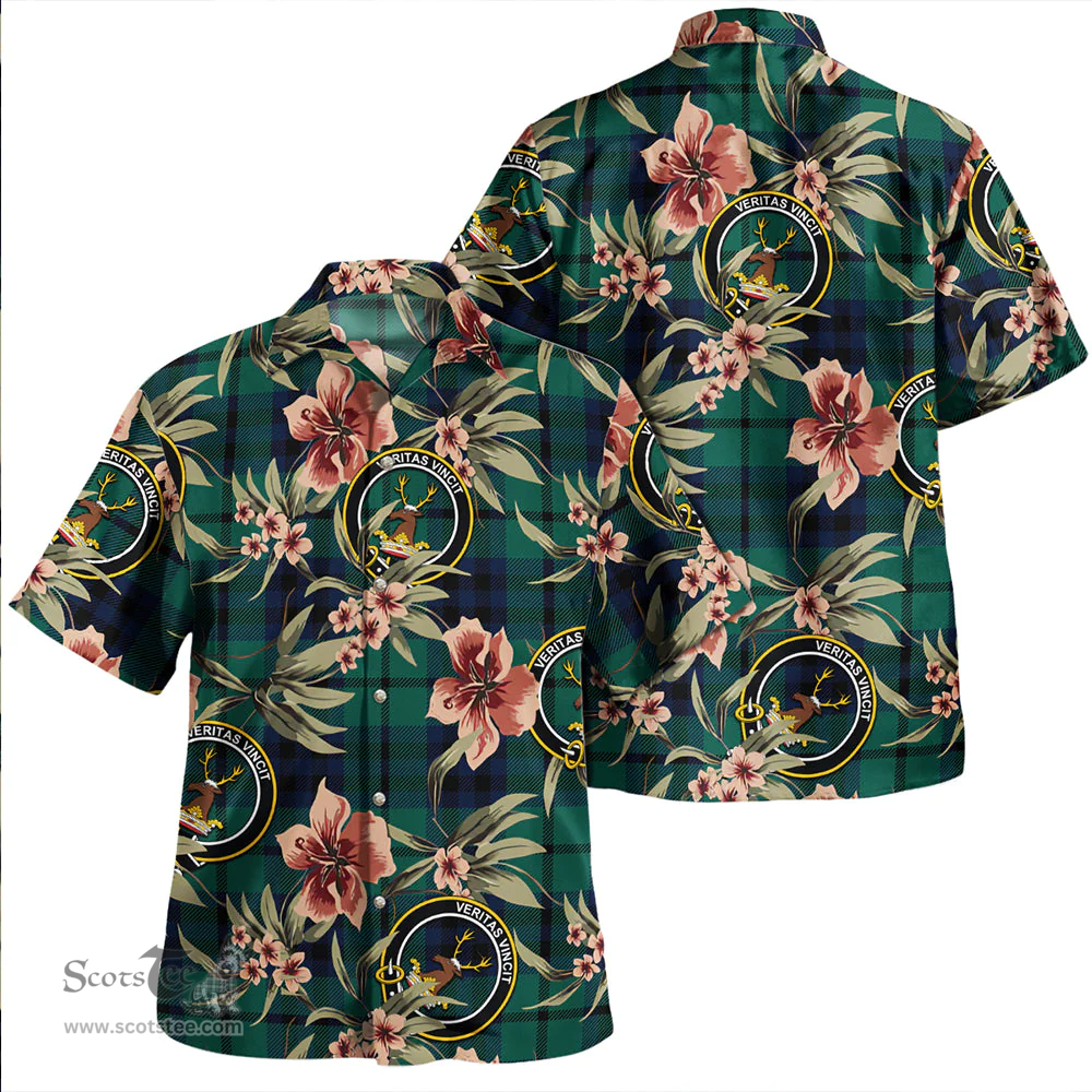 Scottish Keith (Austin) Modern Clan Tartan Hawaiian Shirt - Tropical Old Style Scottish Plaid Tartan Plaid