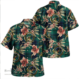 Scottish Keith (Austin) Modern Clan Tartan Hawaiian Shirt - Tropical Old Style Scottish Plaid Tartan Plaid