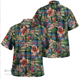 Scottish Logan Ancient Clan Tartan Hawaiian Shirt - Tropical Old Style Scottish Plaid Tartan Plaid