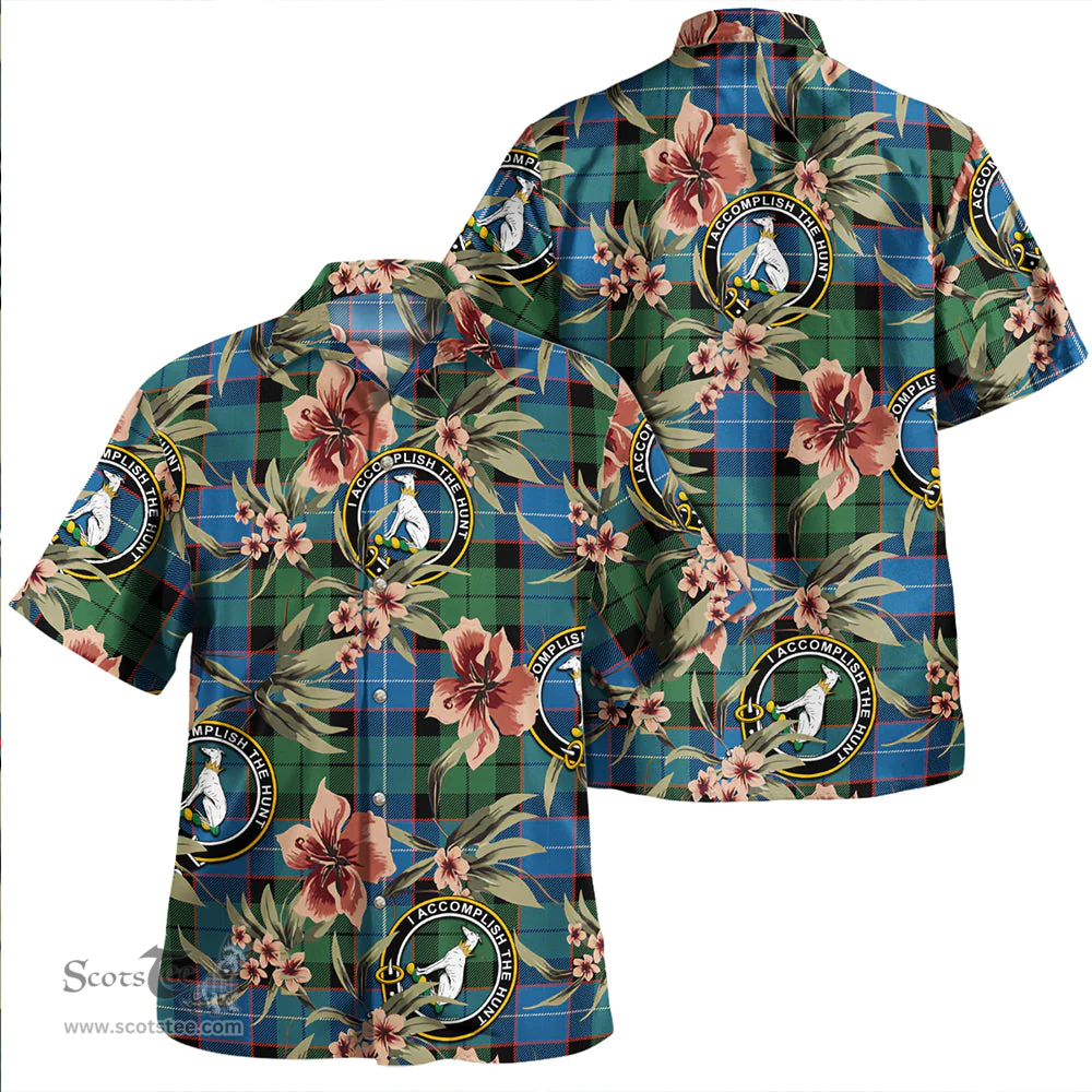 Scottish Hunter (Michael) Ancient Clan Tartan Hawaiian Shirt - Tropical Old Style Scottish Plaid Tartan Plaid