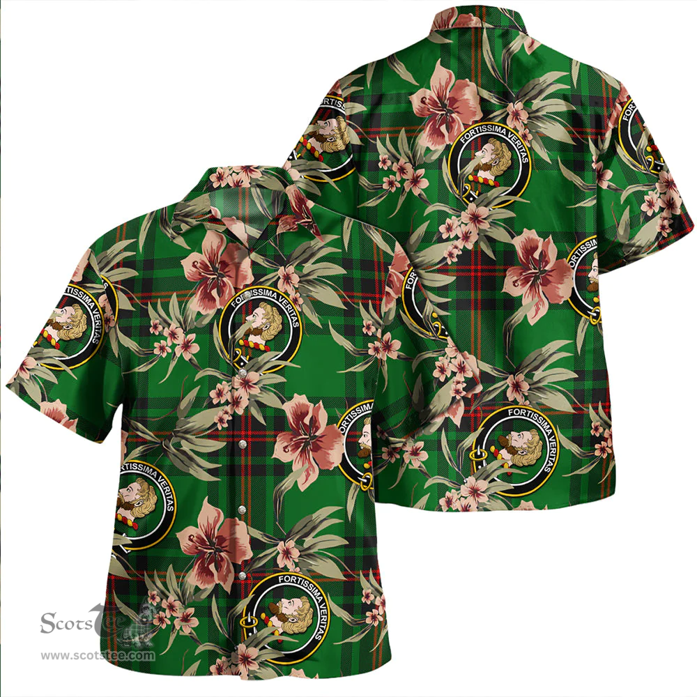 Scottish Kirkcaldy Clan Tartan Hawaiian Shirt - Tropical Old Style Scottish Plaid Tartan Plaid
