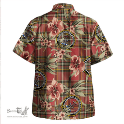 Scottish Gillespie Weathered Clan Tartan Hawaiian Shirt - Tropical Old Style Scottish Plaid Tartan Plaid