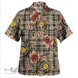 Scottish Little Arisaid Weathered Clan Tartan Hawaiian Shirt - Tropical Old Style Scottish Plaid Tartan Plaid