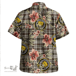Scottish Little Arisaid Weathered Clan Tartan Hawaiian Shirt - Tropical Old Style Scottish Plaid Tartan Plaid