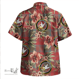 Scottish Lindsay Weathered Clan Tartan Hawaiian Shirt - Tropical Old Style Scottish Plaid Tartan Plaid