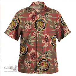Scottish Hay Weathered Clan Tartan Hawaiian Shirt - Tropical Old Style Scottish Plaid Tartan Plaid