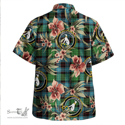 Scottish Hunter of Peebleshire Ancient Clan Tartan Hawaiian Shirt - Tropical Old Style Scottish Plaid Tartan Plaid