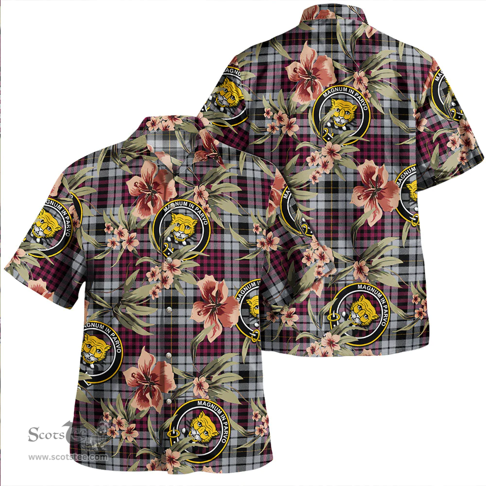 Scottish Little Dress Modern Clan Tartan Hawaiian Shirt - Tropical Old Style Scottish Plaid Tartan Plaid