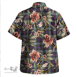 Scottish Lamont (MacLamont) Weathered Clan Tartan Hawaiian Shirt - Tropical Old Style Scottish Plaid Tartan Plaid