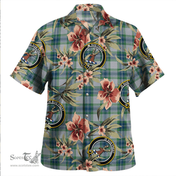 Scottish Fraser Arisaid Green Clan Tartan Hawaiian Shirt - Tropical Old Style Scottish Plaid Tartan Plaid