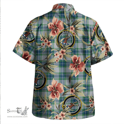Scottish Fraser Arisaid Green Clan Tartan Hawaiian Shirt - Tropical Old Style Scottish Plaid Tartan Plaid