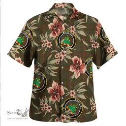 Scottish Gray Hunting Clan Tartan Hawaiian Shirt - Tropical Old Style Scottish Plaid Tartan Plaid