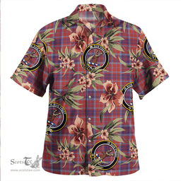 Scottish Fraser of Reelig Weathered Clan Tartan Hawaiian Shirt - Tropical Old Style Scottish Plaid Tartan Plaid